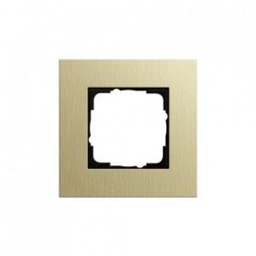 Рамка 1-ая Gira Esprit Алюминий/Золотой 211217 IP20