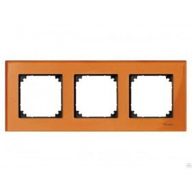 Рамка 3-ая Merten M-Elegance Оранжевый Кальцит MTN404302 IP20