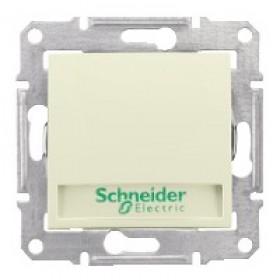 Нажимная кнопка Schneider Electric Sedna Бежевый SDN1600347 IP20 с держателем для надписи