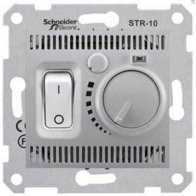 Термостат Schneider Electric Sedna Алюминий SDN6000160 IP20 комнатный