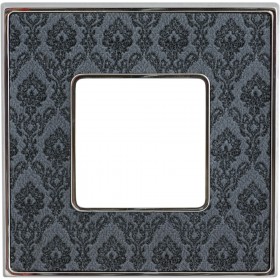 Рамка 1-ая Fede Vintage Tapestry Decor Noir/Светлый хром FD01321DNCB IP20