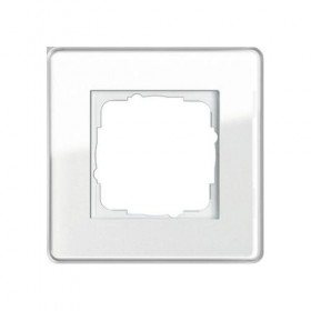 Рамка 1-ая Gira Esprit Glass C Белый 211512 IP20
