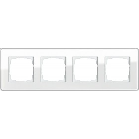 Рамка 4-ая Gira Esprit Glass C Белый 214512 IP20