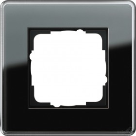Рамка 1-ая Gira Esprit Glass C Стекло черное 211505 IP20