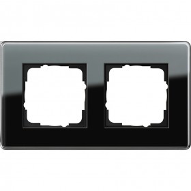 Рамка 2-ая Gira Esprit Glass C Стекло черное 212505 IP20