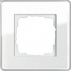 Рамка 1-ая Gira Esprit Стекло белое 21112 IP20