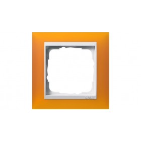 Рамка 1-ая Gira Event Матово-оранжевый/Белый 211397 IP20