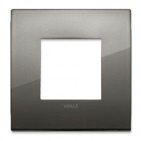 Рамка 1-ая Vimar Classic Metal-Elite Хромированный черный 19642.09 IP20
