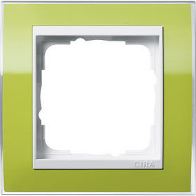 Рамка 1-ая Gira Event Clear Зеленый/Белый 211743 IP20