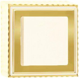 Рамка 1-ая Fede Roma Gold White Patina FD01501OP IP20