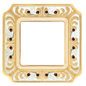 Рамка 1-ая Fede Palace Siena Gold White Patina FD01351OPCL IP20