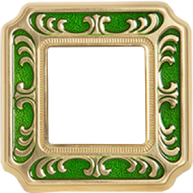 Рамка 1-ая Fede Smalto Italiano Siena Emerald Green FD01351VEEN IP20