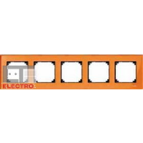 Рамка 5-ая Merten M-Elegance Оранжевый Кальцит MTN404502 IP20